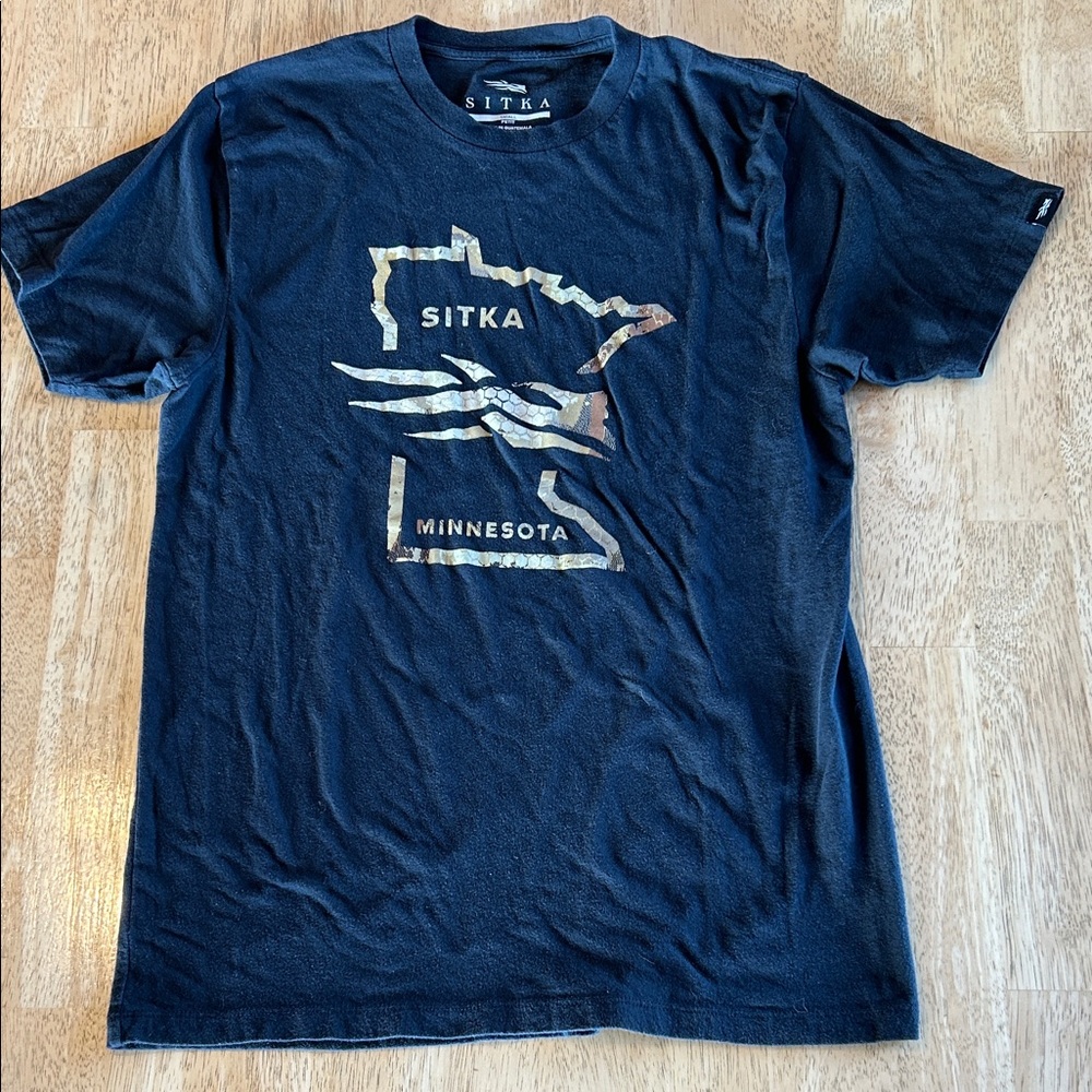 Sitka Minnesota Black T-Shirt
